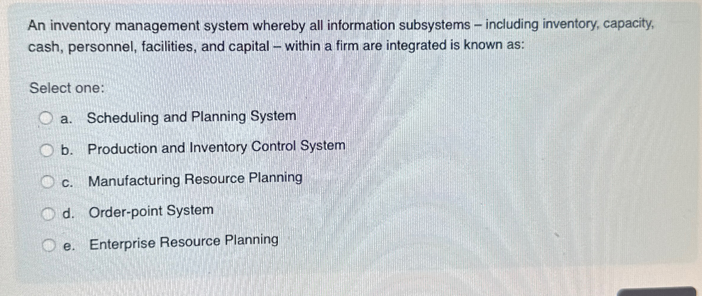 Solved An inventory management system whereby all | Chegg.com