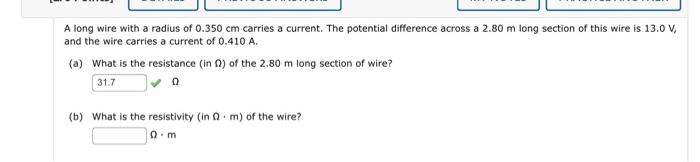 Solved A long wire with a radius of 0.350 cm carries a | Chegg.com