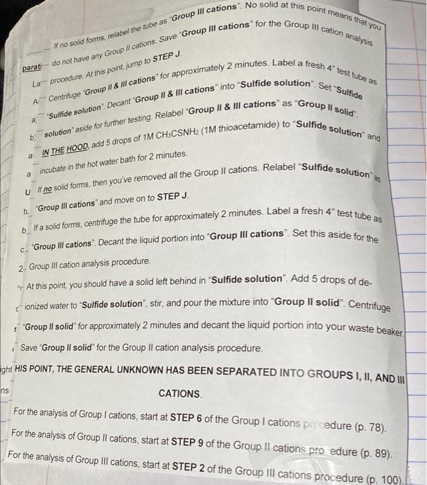 Solved the first two pages with procedures, are considered | Chegg.com
