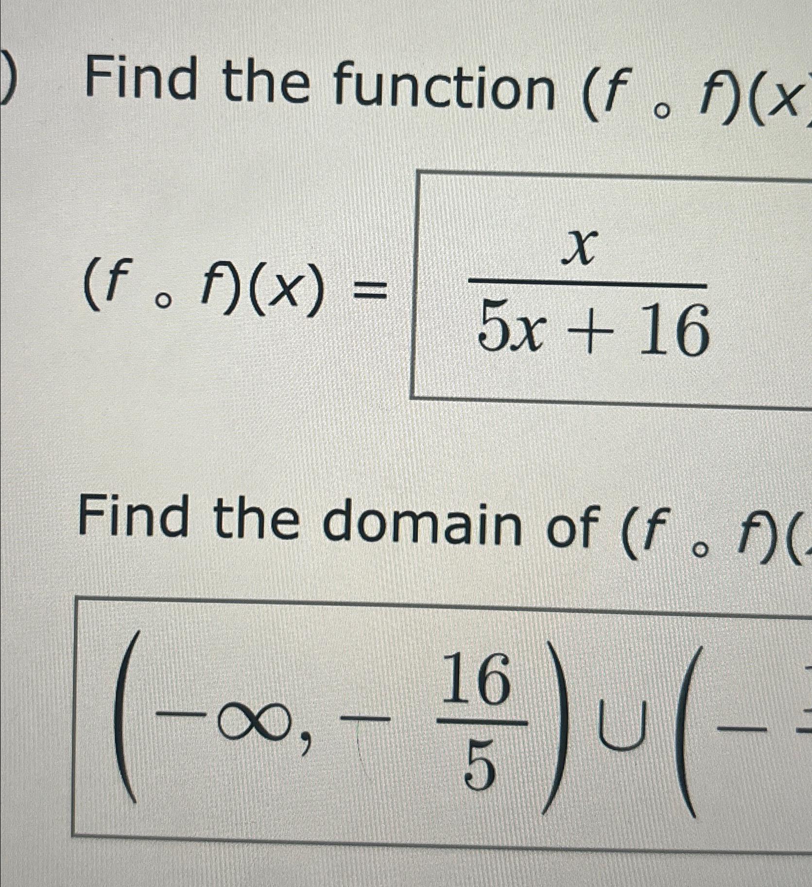 find the domain of f x calculator