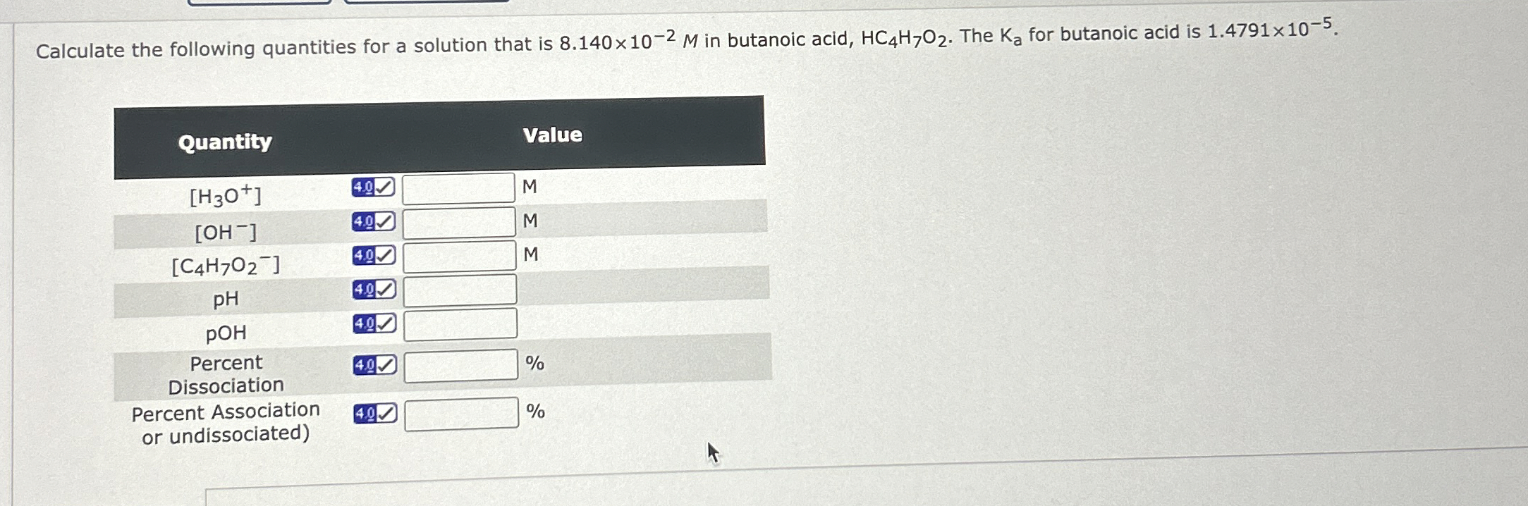 Solved Calculate the following quantities for a solution | Chegg.com