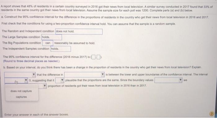 Solved can A report shows that 48% of residents in a certain | Chegg.com