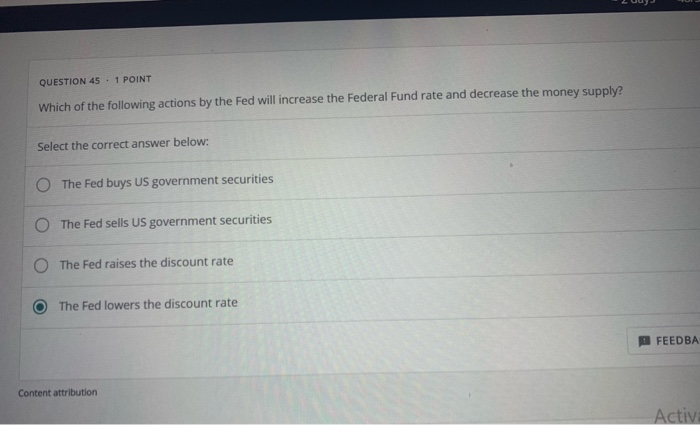 Solved QUESTION 45 . 1 POINT Which Of The Following Actions | Chegg.com