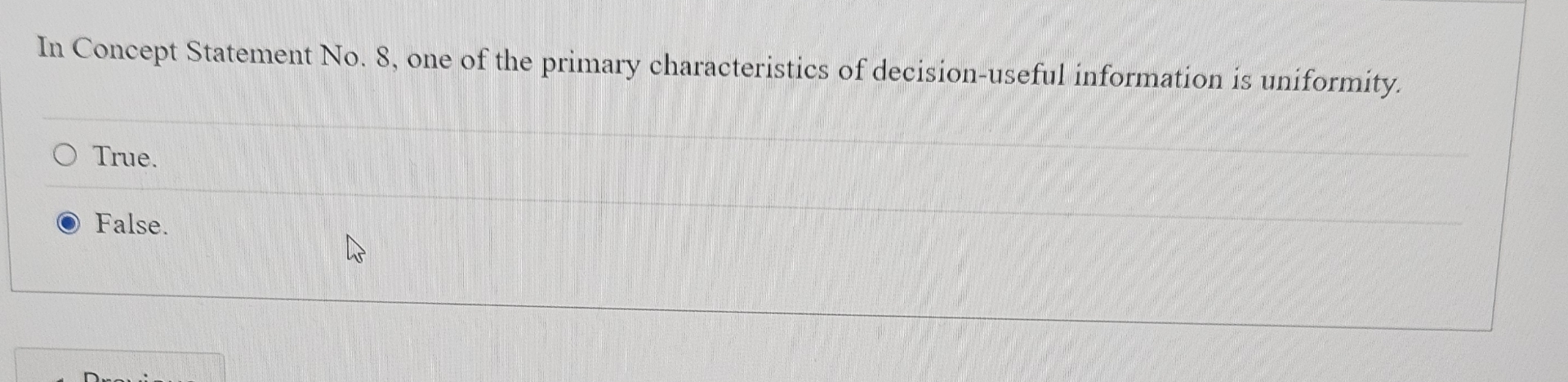 Solved In Concept Statement No. 8 , ﻿one of the primary | Chegg.com