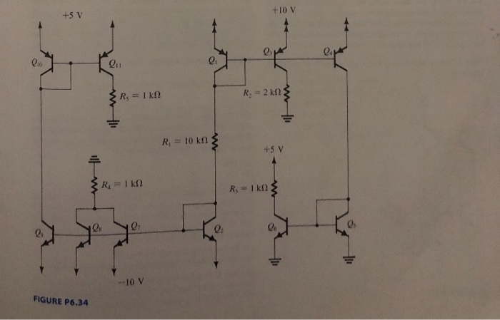 Solved 6.34 Find the voltages at all nodes and the currents | Chegg.com