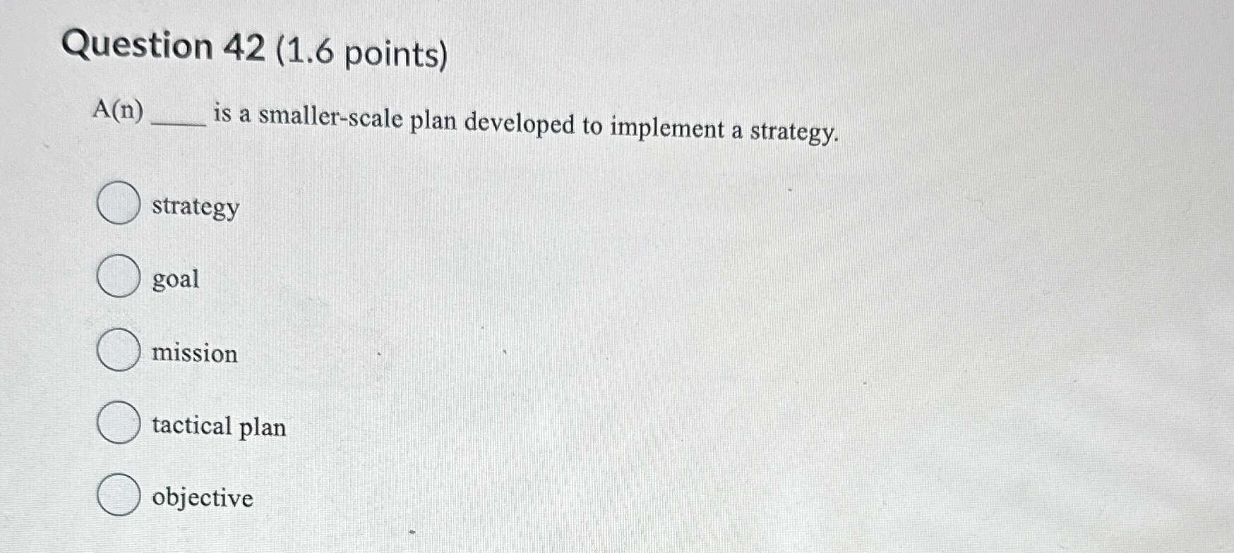 Solved Question 42 (1.6 ﻿points)A(n) ﻿is a smaller-scale | Chegg.com