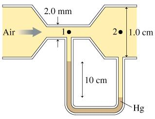 Solved Air flows through the tube shown in the figure. | Chegg.com