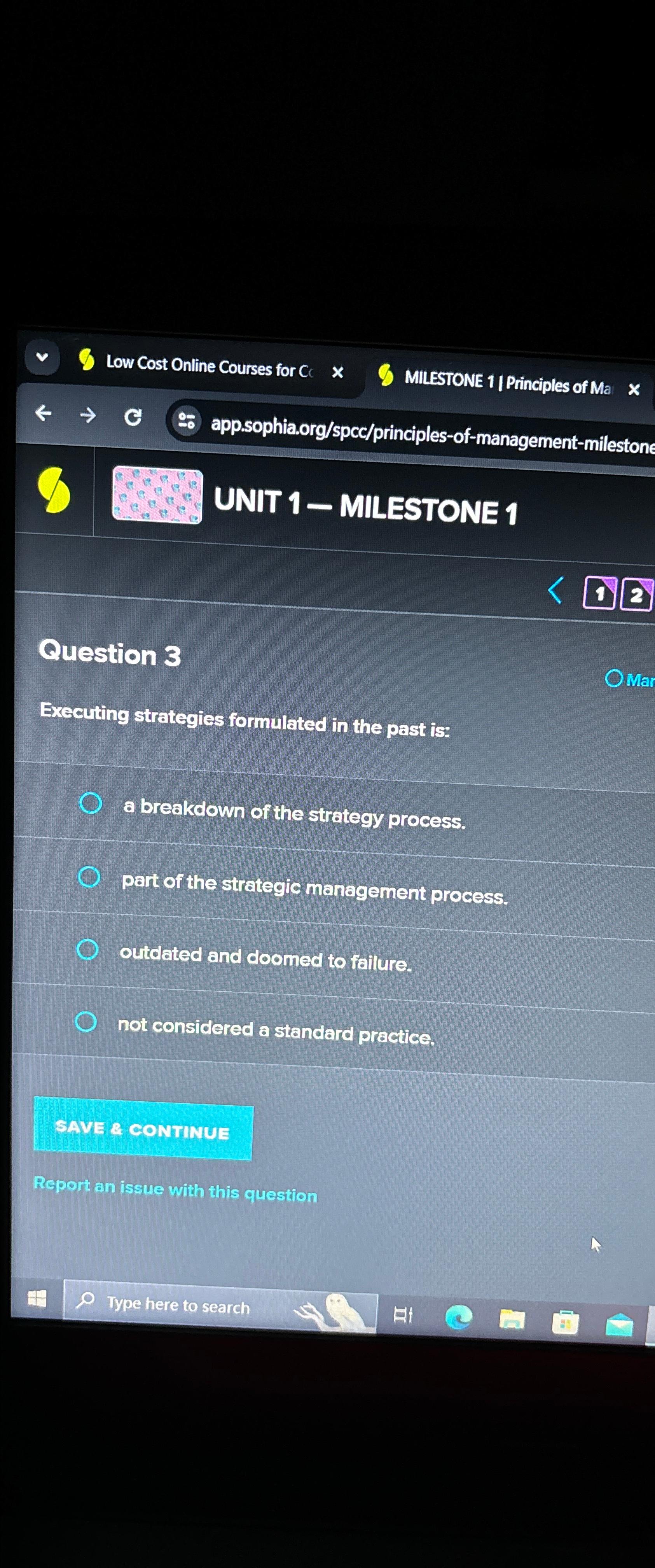 EXECUTING STRATEGIES FORMULATED IN THE PAST IS visual data 2