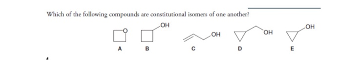 Solved Which of the following compounds are constitutional | Chegg.com