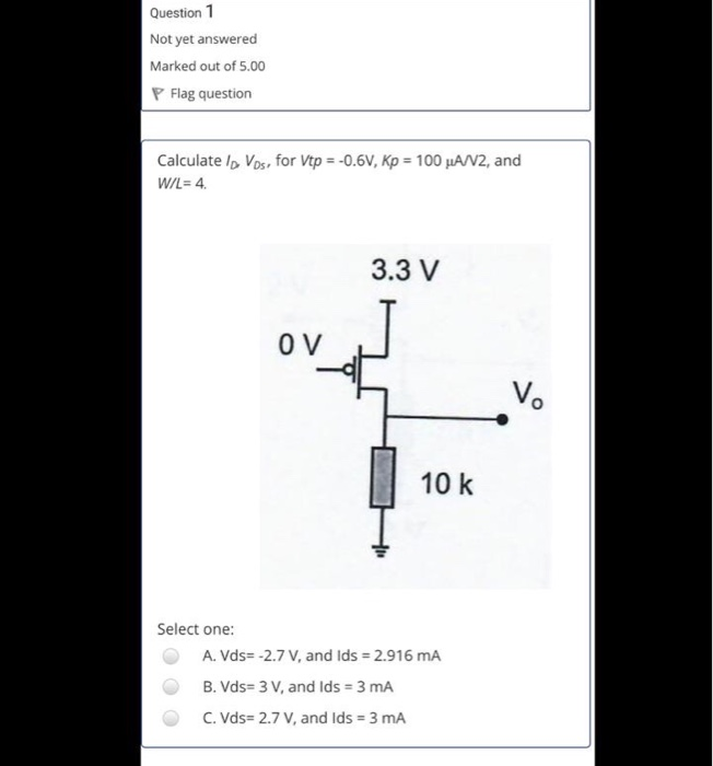 Solved Question 1 Not yet answered Marked out of 5.00 P Flag | Chegg.com