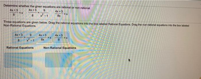 Solved Determine whether the given equations are rational or | Chegg.com