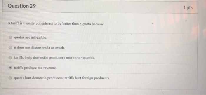 Solved Question 21 1 pts Which of the following is not a | Chegg.com