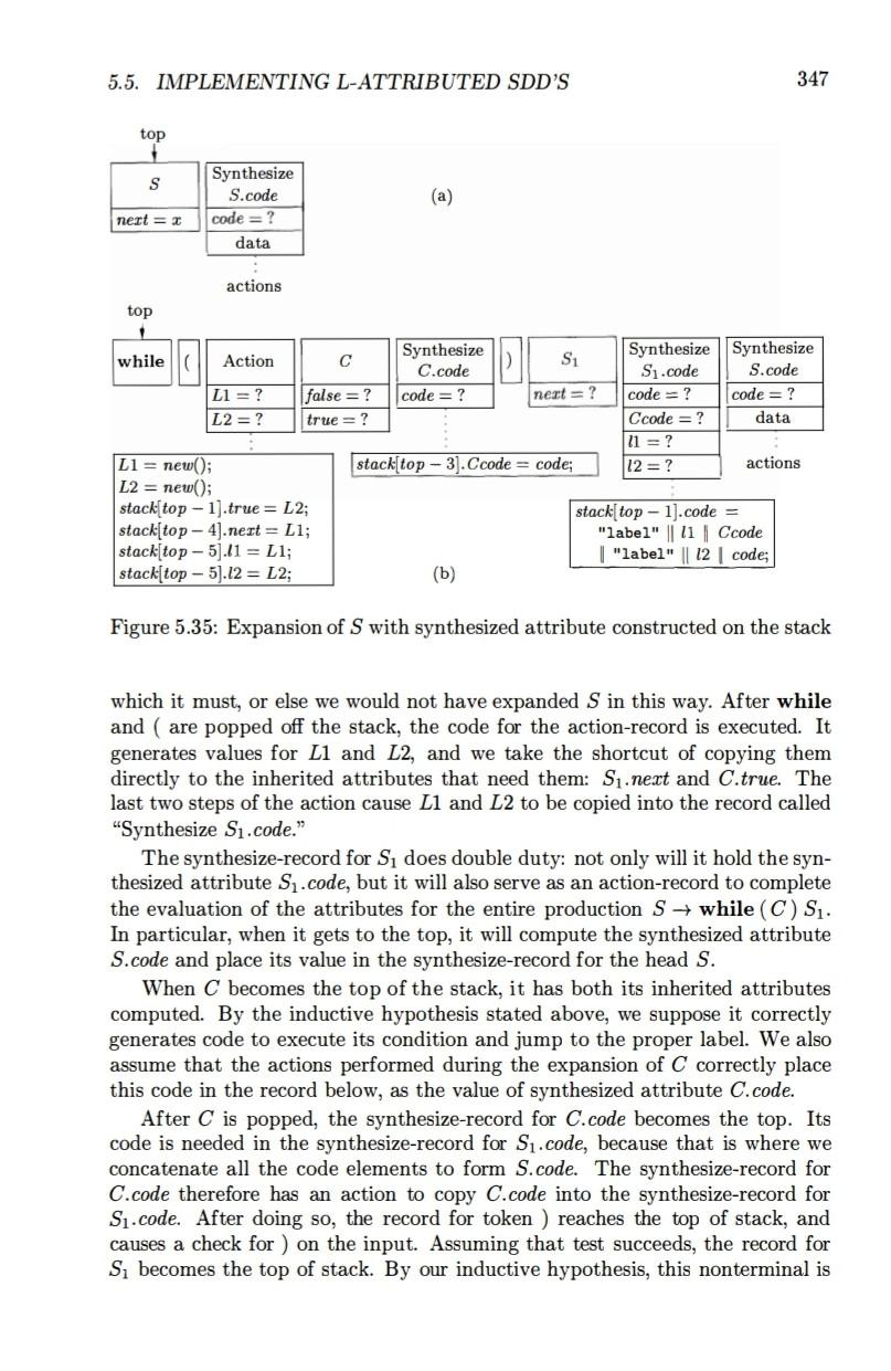 Solved Exercise 5.5.3: Implement each of your SDD's of | Chegg.com