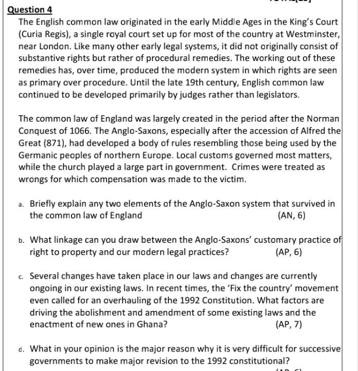 common law middle ages