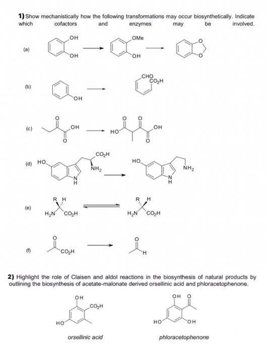 Solved 1) Show mechanistically how the following | Chegg.com