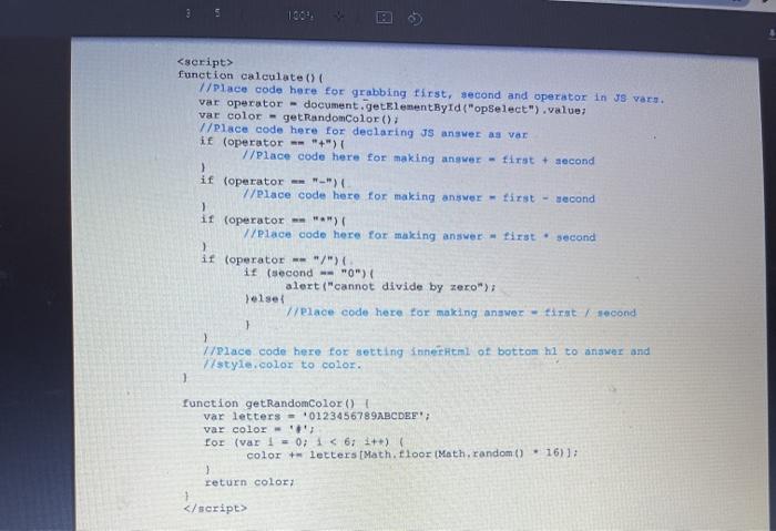 Solved You are to program a website of a calculator that can | Chegg.com