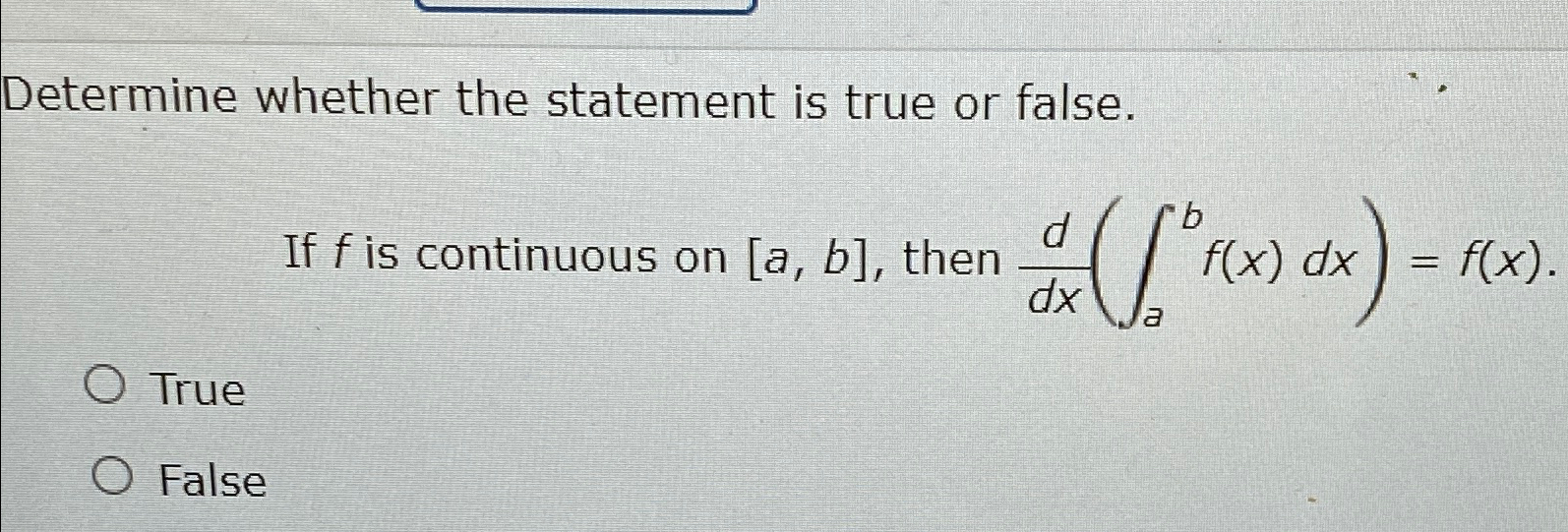 Solved Determine whether the statement is true or false.If f | Chegg.com