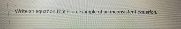 Solved Write an equation that is an example of an | Chegg.com