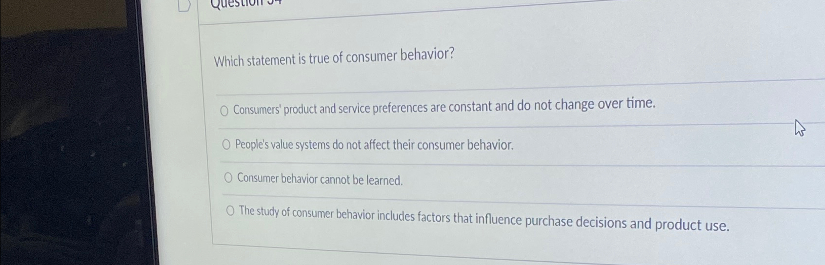 Solved Which statement is true of consumer | Chegg.com