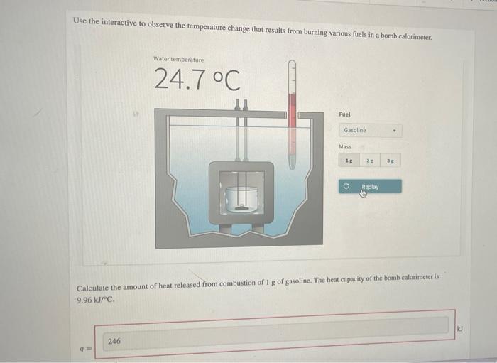 Solved Use the interactive to observe the temperature change
