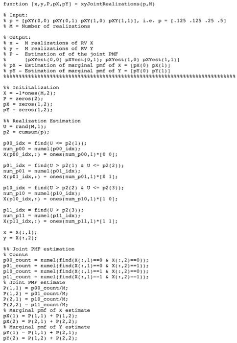 Solved Problem 1 For the joint PMF shown below, determine | Chegg.com