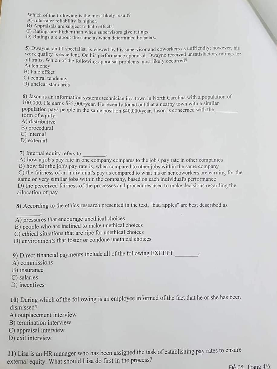 Solved Which Of The Following Is The Most Likely Result? A) | Chegg.com