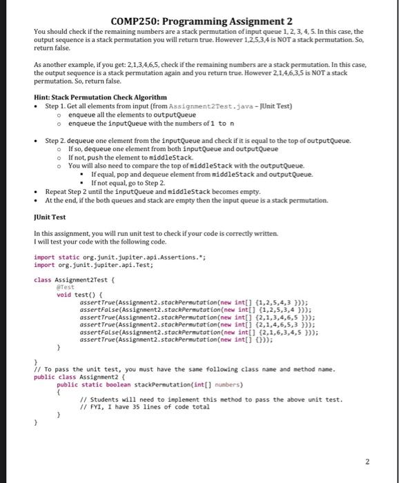 Solved Stack Permutation Stack permutations are performed | Chegg.com