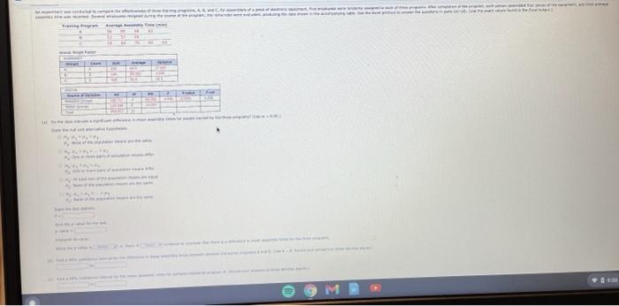 Solved D60 --- DETAILS An experiment was conducted to | Chegg.com
