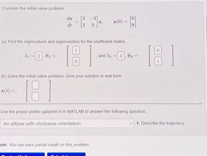 Solved Consider the initial value problem | Chegg.com