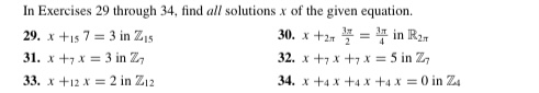 Solved In Exercises 29 ﻿through 34, ﻿find all solutions x | Chegg.com