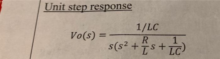 Solved Plot unit step response in the frequency domain and | Chegg.com