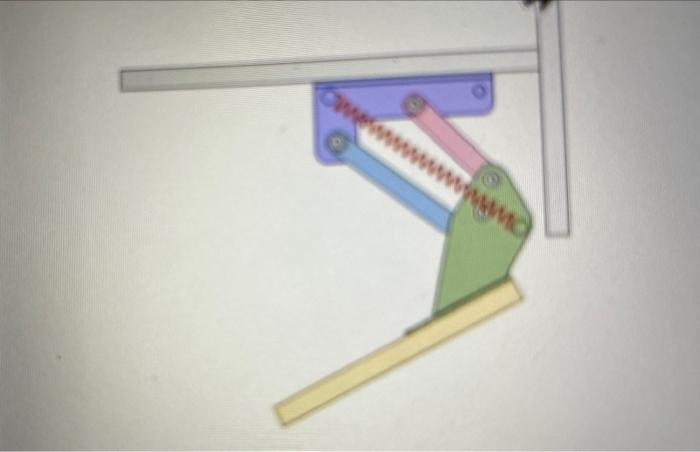 can you help me design a 4bar 3 position trap door | Chegg.com