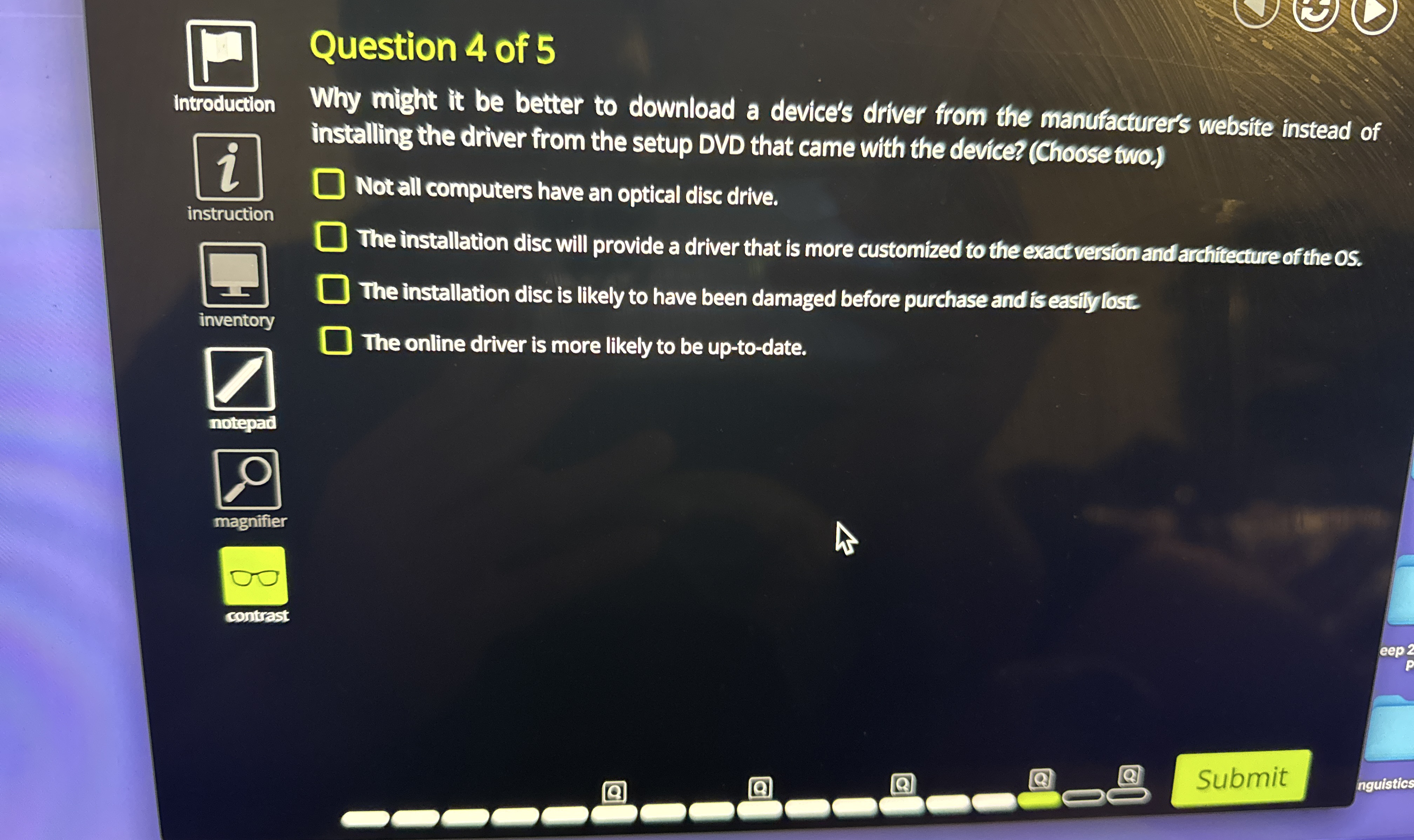 Solved Question 4 ﻿of 5Why might it be better to download a