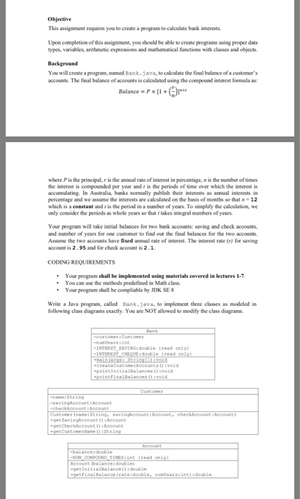Solved Objective This assignment requires you to create a | Chegg.com