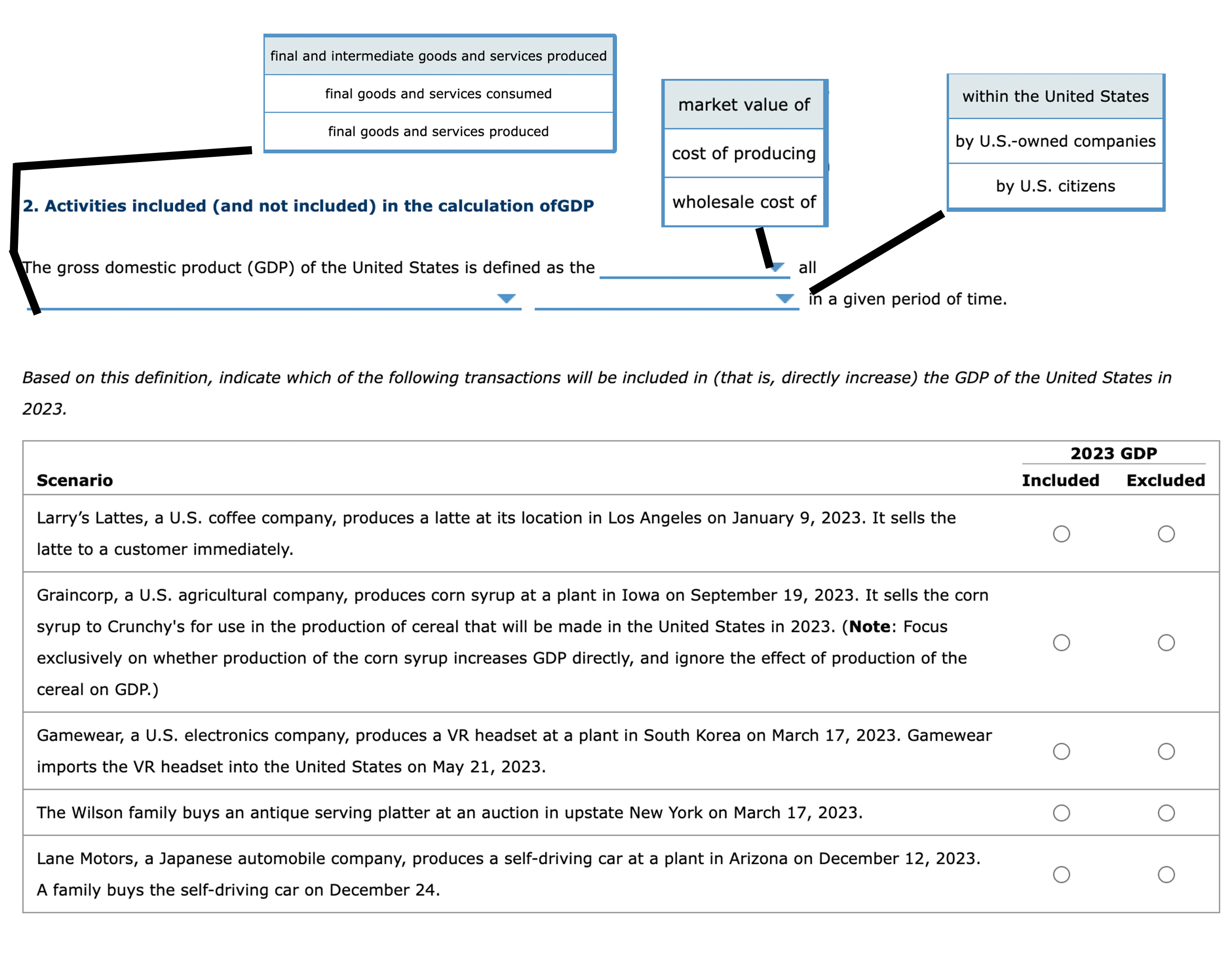 Solved \table[[final and intermediate goods and services | Chegg.com