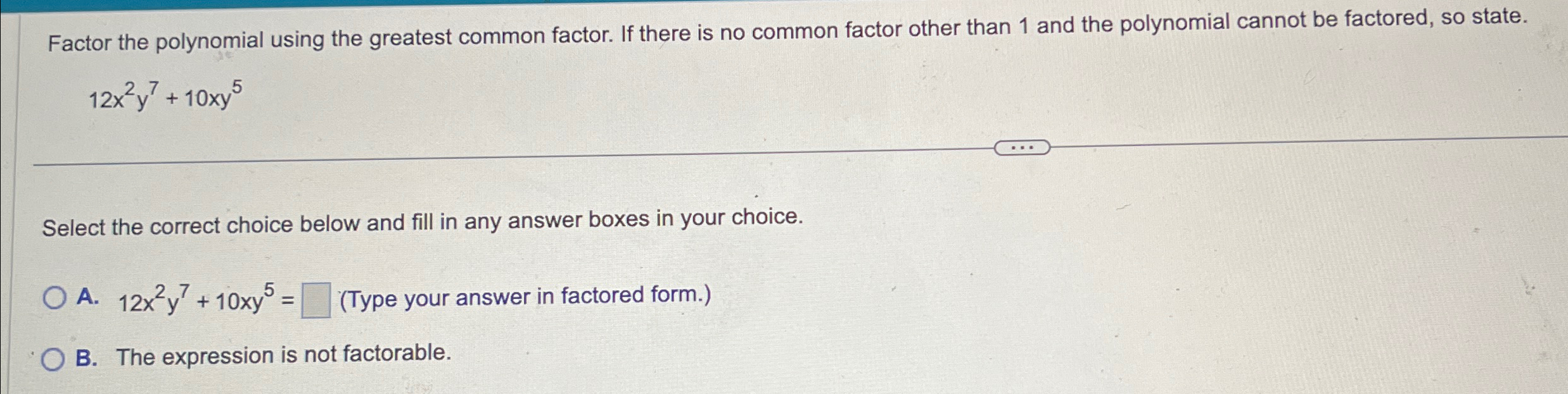 find the greatest common factor calculator of a polynomial