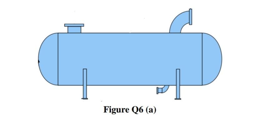 Solved Figure Q6(a) shows an example of pressure vessel with | Chegg.com