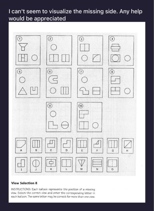 Solved I can't seem to visualize the missing side. Any help | Chegg.com