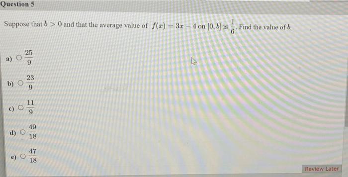 Solved За and determine a number c in this Find the average | Chegg.com