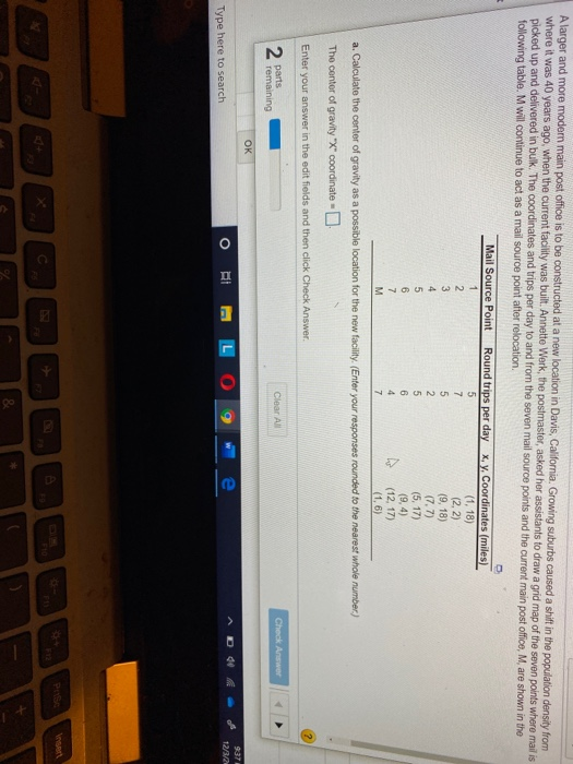 Solved Find the load distance score to 