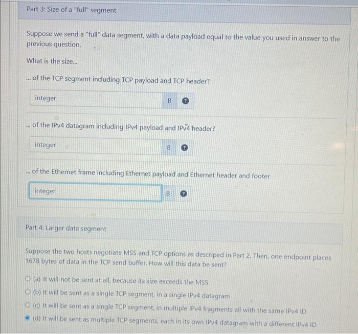 Solved Suppose no optional IPv4 header fields are used; the | Chegg.com