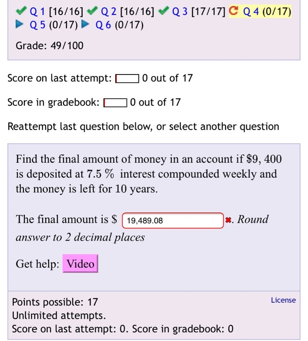 Solved Q 3 17 17 C Q 4 0 17 Q 1 16 16 Q 2 16 16 Q 5 Chegg Com