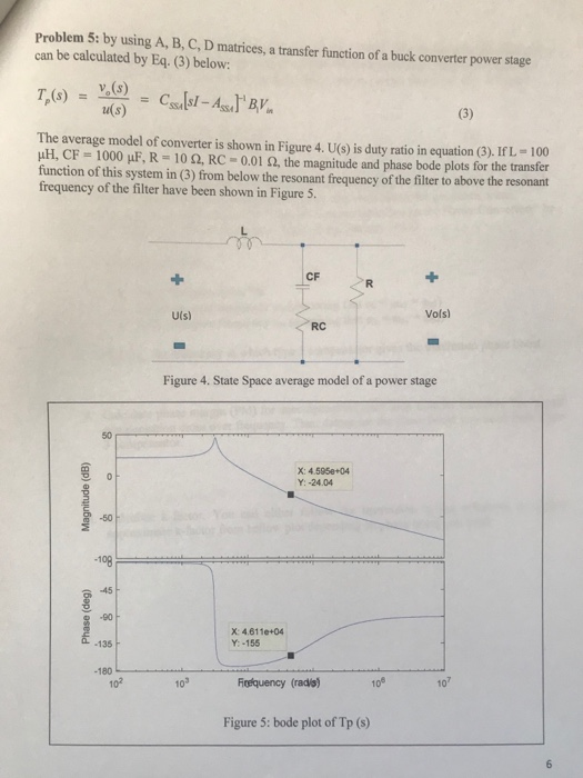 Problem 5: By Using A, B, C, D Matrices, A Transfer | Chegg.com