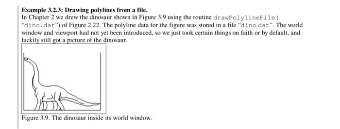 Solved Example 3.2.3: Drawing polylines from a file. In | Chegg.com