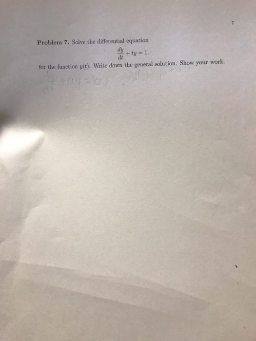 Solved Problem 5. Solve the differential equation 22-+2 dy | Chegg.com