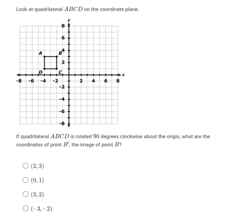 Solved Look At Quadrilateral ABCD On The Coordinate | Chegg.com