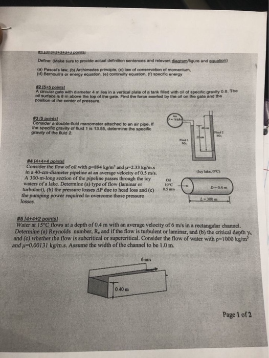 Solved Define (Make sure to provide actual definition