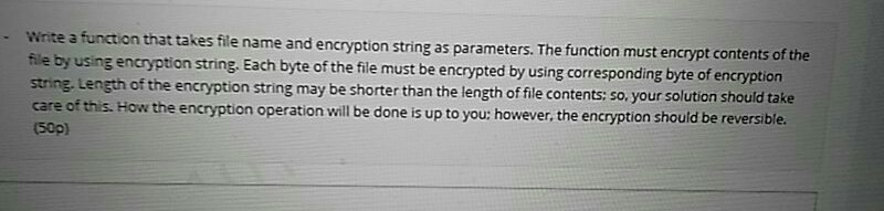 Solved Write a function that takes file name and encryption | Chegg.com