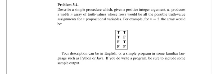 Solved Problem 3.4. Describe a simple procedure which, given | Chegg.com