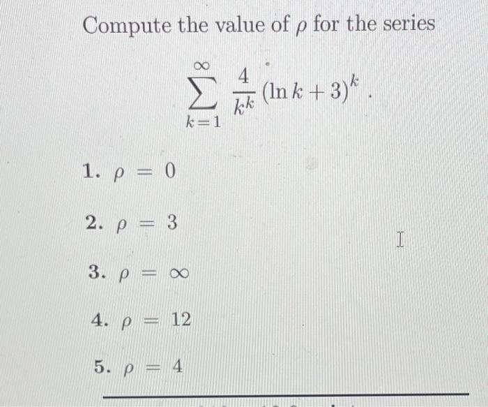 Solved To apply the root test to an infinite series ∑kak, | Chegg.com